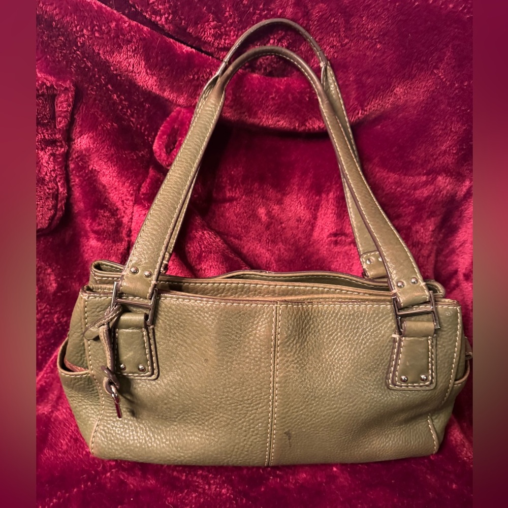 Fossil Olive Green Leather Handbag